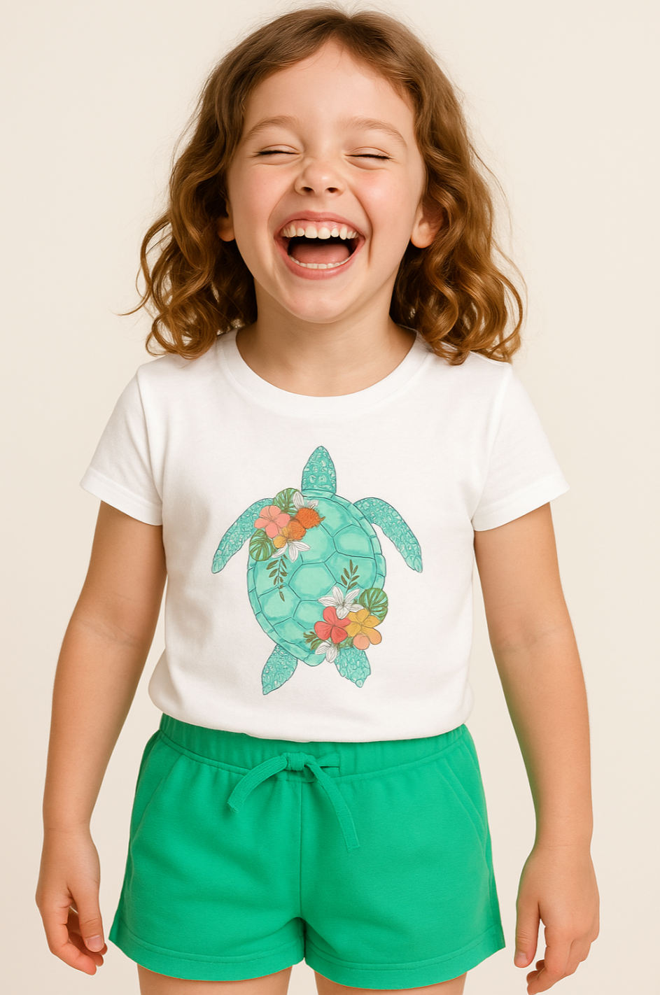 Conjunto niña tortuga