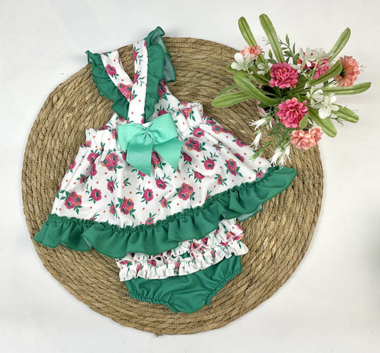 Vestido bebé flores