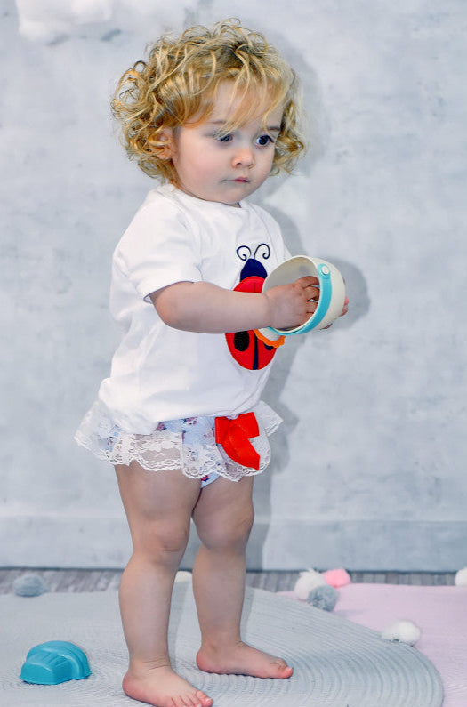 Conjunto bebé niña baño mariquilla