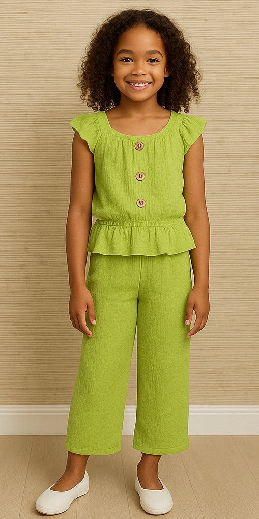 Conjunto rizo con botones