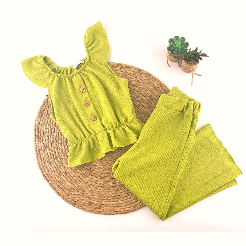 Conjunto rizo con botones