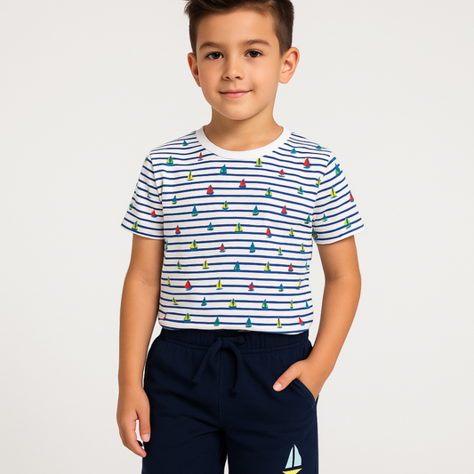 Conjunto niño barcos