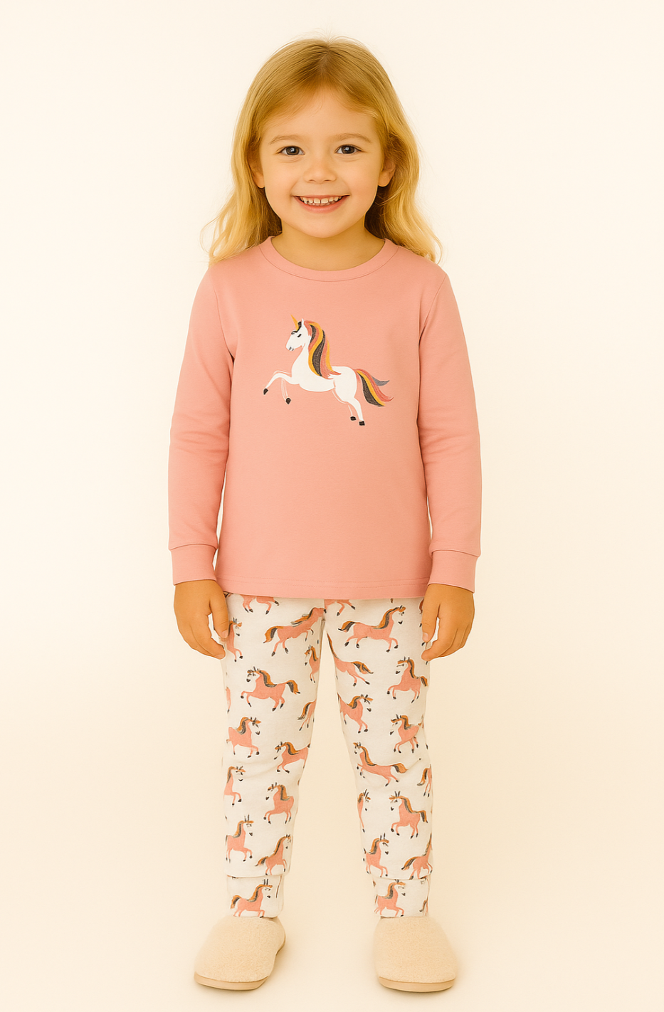 Pijama niña unicornio