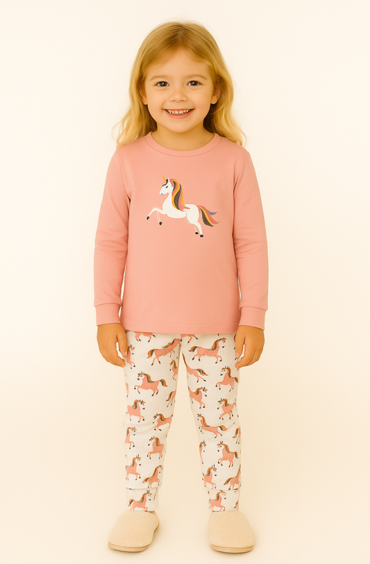 Pijama niña unicornio