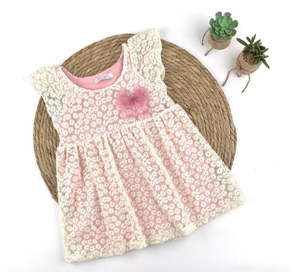 Vestido niña margaritas