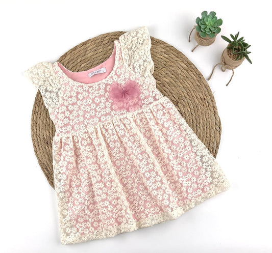 Vestido niña margaritas